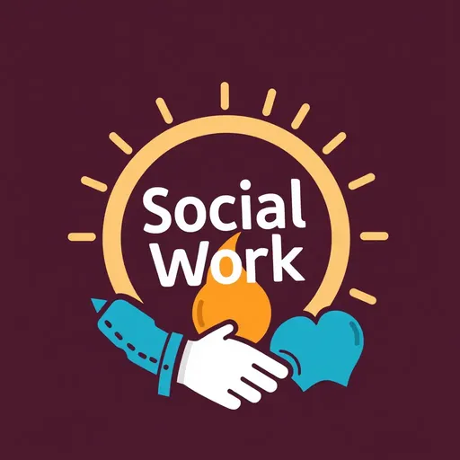  El logo de trabajo social representa el corazón de los servicios sociales.