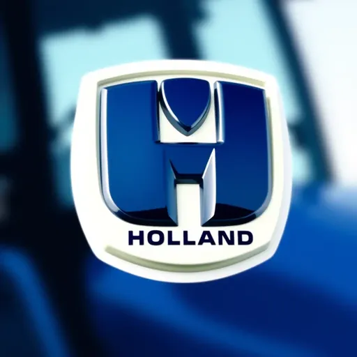  El logotipo de New Holland describe la identidad de marca de la marca de maquinaria agrícola.