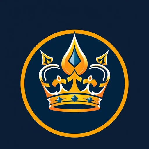  El logotipo de corona de oro: elemento de diseño único para marcas de lujo.