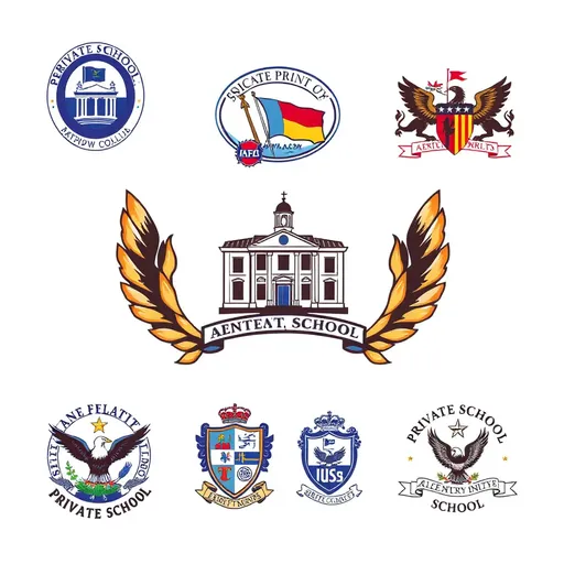  Logos de Escuelas Privadas Reflejan la Historia y los Valores de la Institución