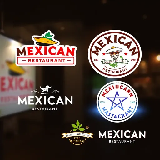  Logos de Restaurante Mexicano Representando Culinaria Deliciosa