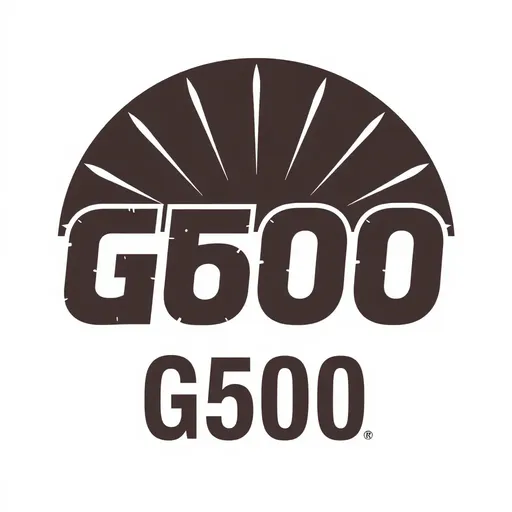  Logotipo G500 representa la marca de lujo y rendimiento