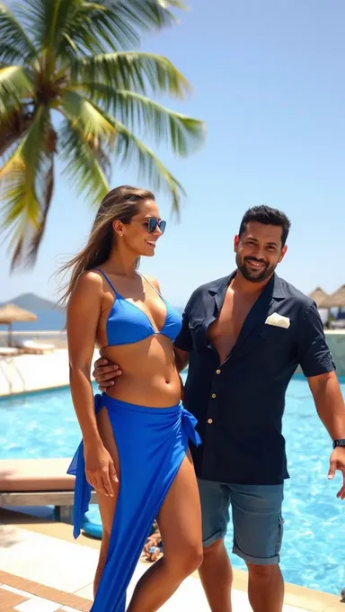  Luis Miguel y la muchacha en bikini azul