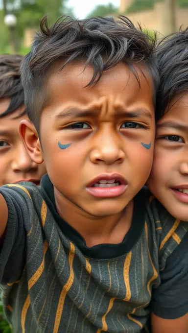  Niños que Lloran Necesitan Consuelo y Apoyo Emocional