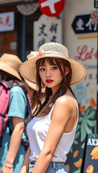 Chicas con sombreros Llevando Piezas de Moda Únicas y Fashionables