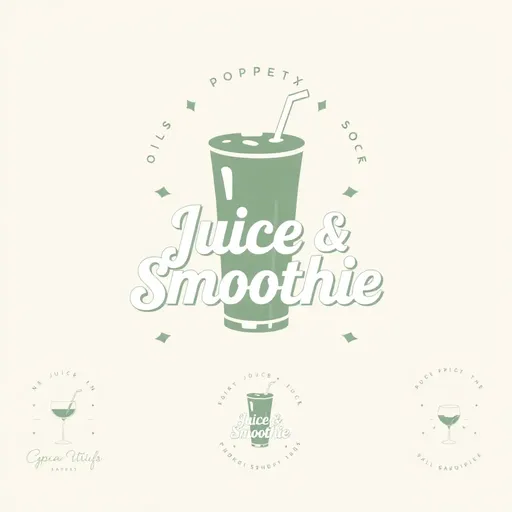 Definición y ejemplos de logos de jugo y smoothie