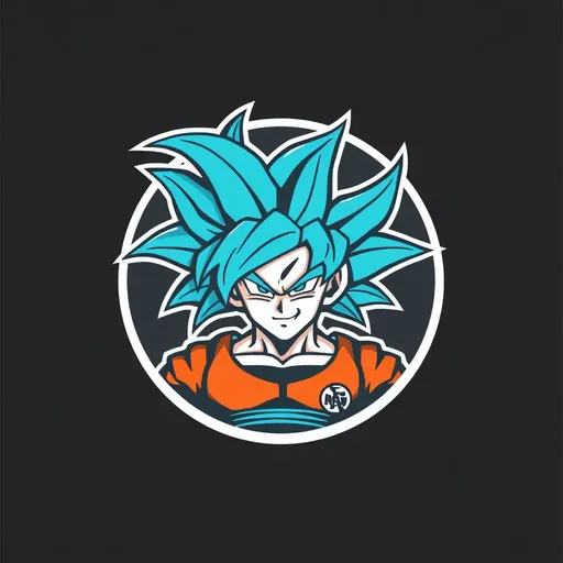 Diseño de logo clásico de Goku