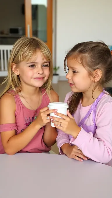 Dos Chicas y un Tazón Repetido