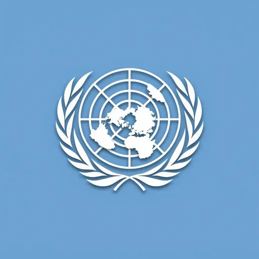 El Logotipo de la ONU Simboliza Cooperación Internacional y Pacifismo