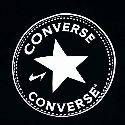 El diseño de identidad de marca de Converse se explica en elementos de diseño de logo.