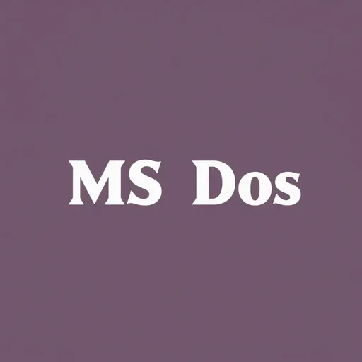 El diseño gráfico original de la marca MS DOS.