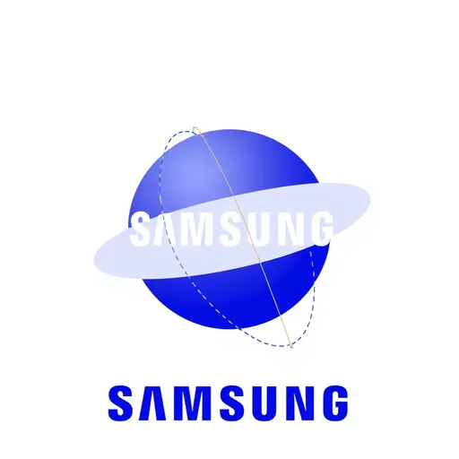 El logo Samsung repetido: logo de la Corporación de Electrónica Samsung repetido.