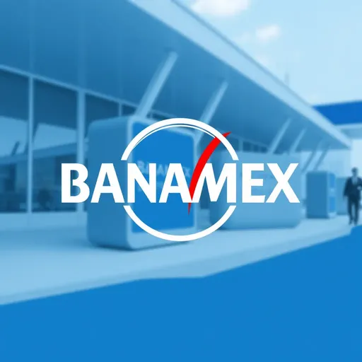 El logo de Banamex representa la marca de la institución financiera.