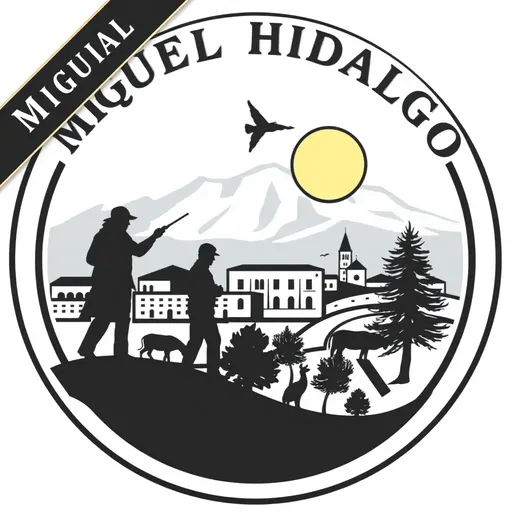 El logo de Miguel Hidalgo: Escudo oficial del líder rebelde.