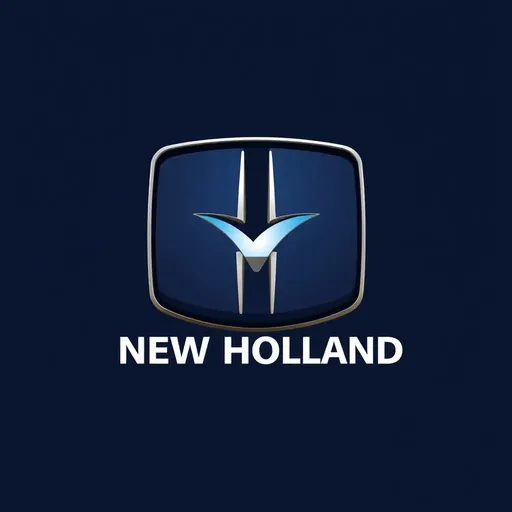 El logo de New Holland representa la herencia agrícola y de agricultura.