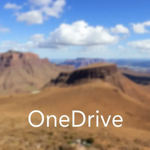 El logo de OneDrive es un elemento visual prominente.