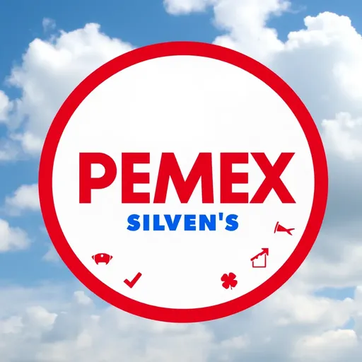 El logo de Pemex Identifica a la Compañía Estatal de Petróleo de México