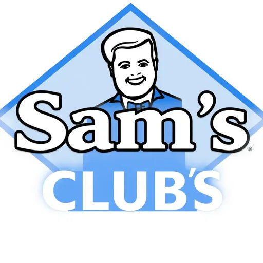 El logo de Sam's Club en productos múltiples exhibidos