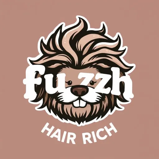 El logo de cabello suave y rico simboliza calidad lujosa