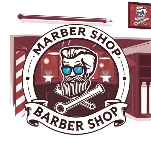 El logo de la tienda de barbería significa y simboliza.