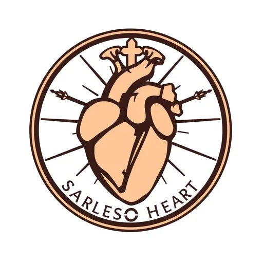 El logo del Corazón Sagrado simboliza la devoción y la fe