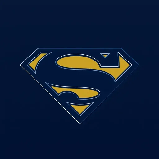 El logo icónico de Superman