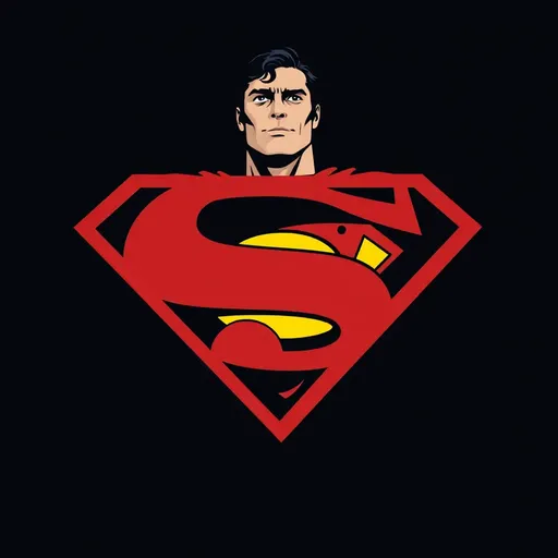 El logo legendario de Superman.