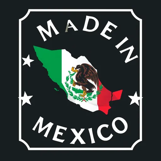 El logotipo "Hecho en México" simboliza producción de alta calidad.