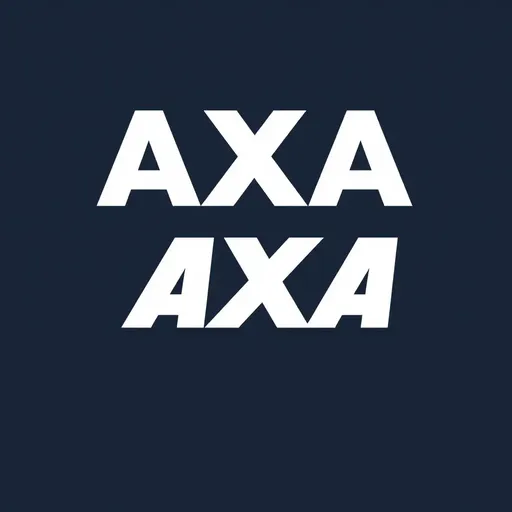 El logotipo de AXA se repite en secuencia