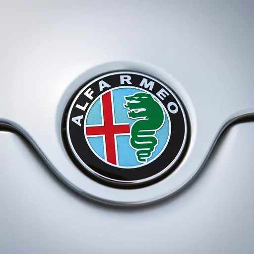 El logotipo de Alfa Romeo es una identidad de marca icónica.