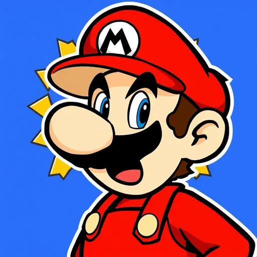 El logotipo de Mario Bros: Diseño icónico del logotipo de Mario Bros.