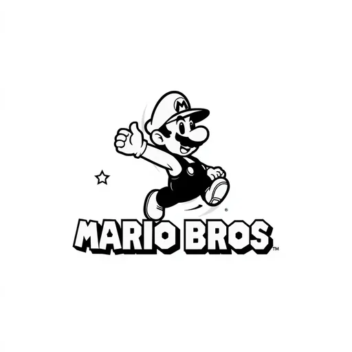 El logotipo de Mario Bros es un emblema de juego querido