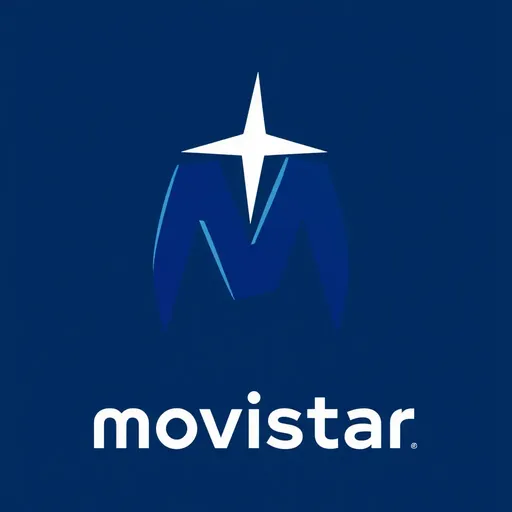 El logotipo de Movistar: Simbolo prominente de la mediateca y la tecnología española.