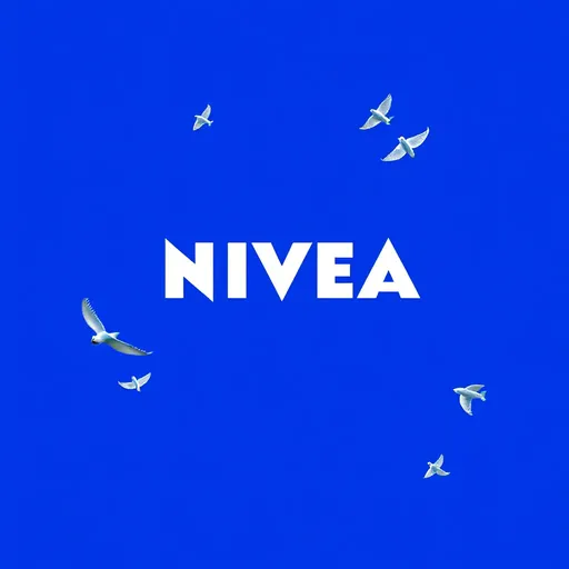 El logotipo de Nivea: El logotipo de Nivea se muestra prominentemente.