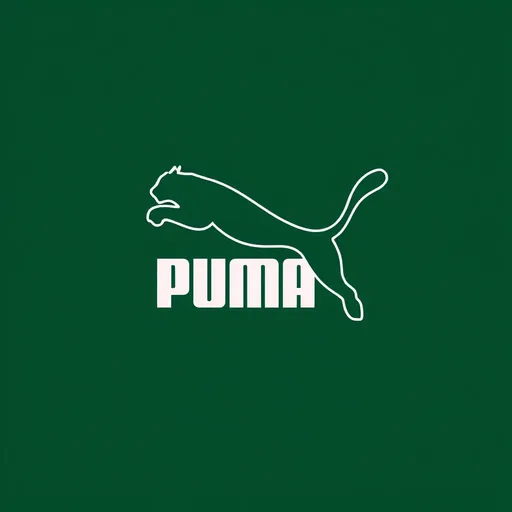 El logotipo de Puma representa la identidad de la marca atlética.