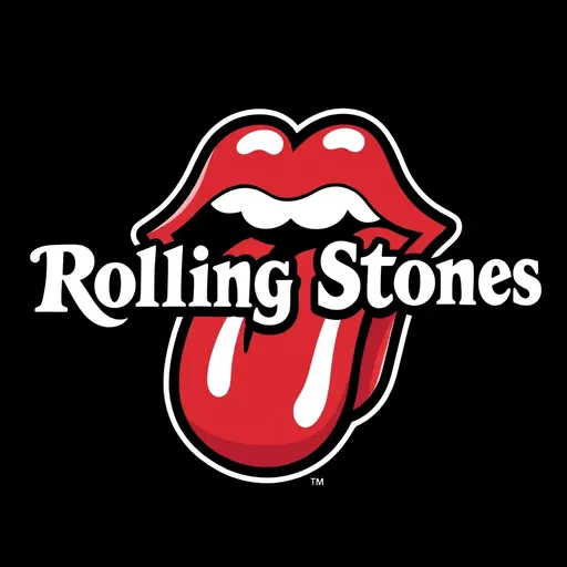 El logotipo de Rolling Stones simboliza la leyenda del rock