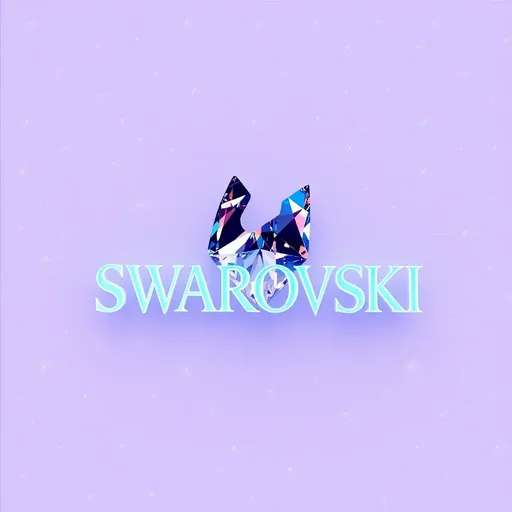 El logotipo de Swarovski: emblema brillante de la marca de cristal.