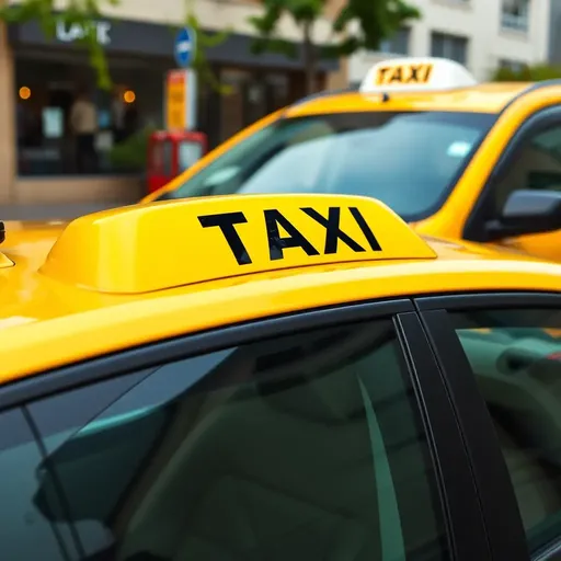 El logotipo de Taxi: Identidad visual icónica de la industria de taxis.