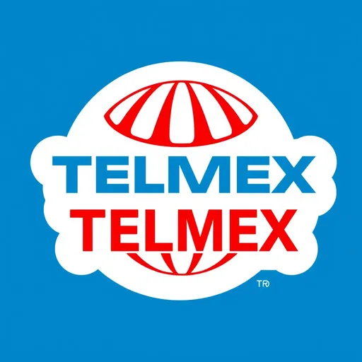 El logotipo de Telmex se destaca en los materiales de marketing.