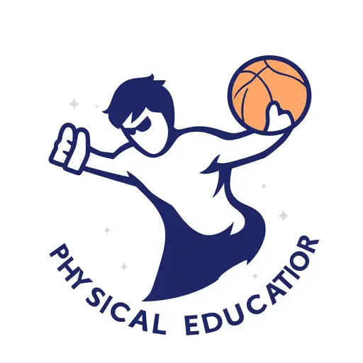 El logotipo de educación física: símbolo de fitness y salud.