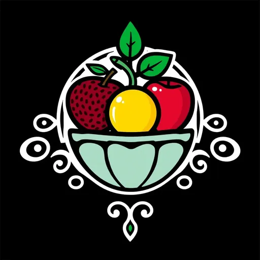 El logotipo de frutas es un concepto de diseño de marca simple y efectivo.