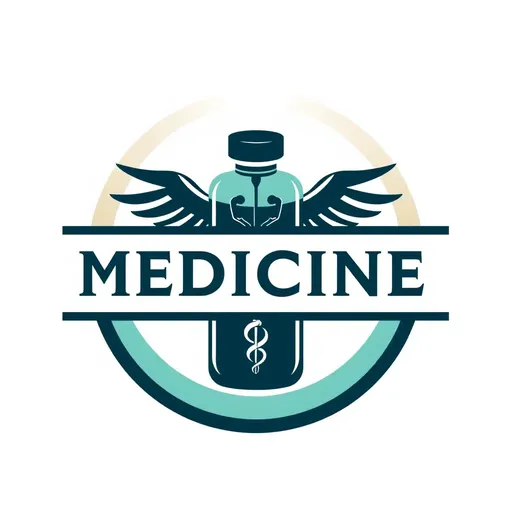 El logotipo de medicina: emblema de profesionalismo médico.