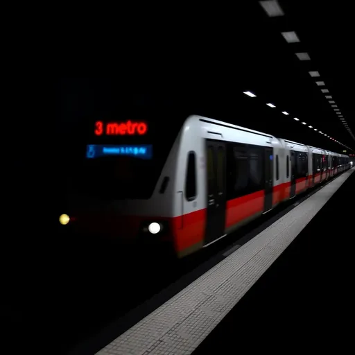 El logotipo del Metro representa la marca de branding de la transporte público de la ciudad.