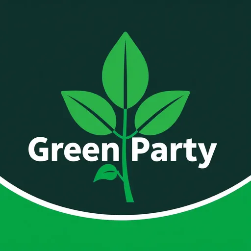 El logotipo del Partido Verde representa las preocupaciones y valores ambientales