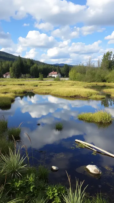 El pequeño lago: un cuerpo de agua sereno