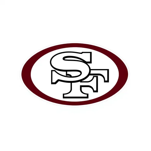 Elementos del diseño del logo de 49ers explicados.