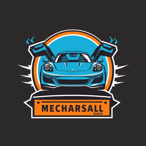 Icono de Logotipo de Taller de Reparación de Coches Mecánicos