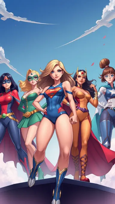 Jugadoras de Superhero Girls Unidas por las Fuerzas