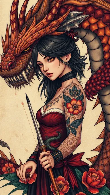 La Niña con la Dragón Tatuada