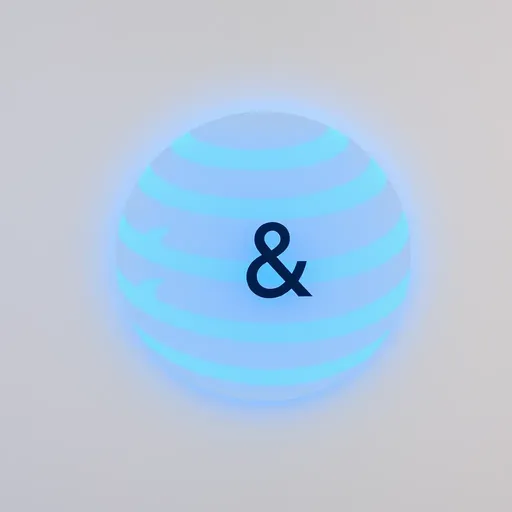 Logo de AT&T utilizado en estrategias de branding